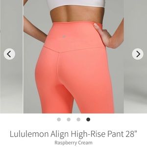 Lululemon Align High Rise legging pant 28” size 6